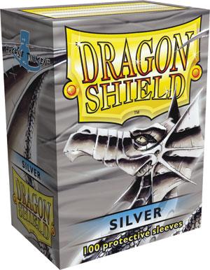 (image for) Dragon Shield Silver Matte Sleeves Standard x 100